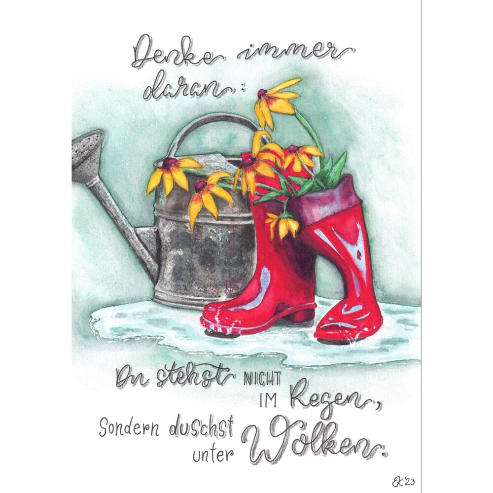 Unter Wolken duschen